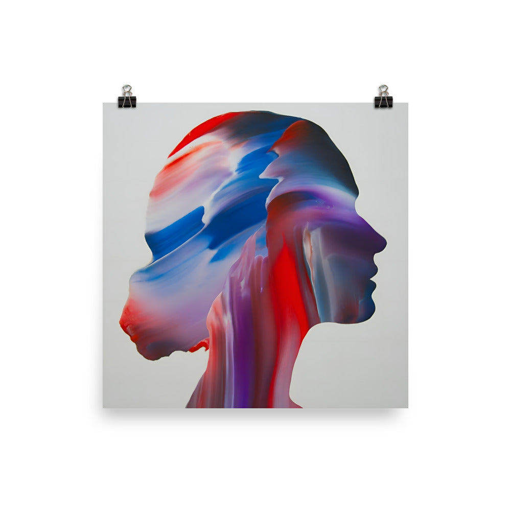 Poster Abstract Woman Face