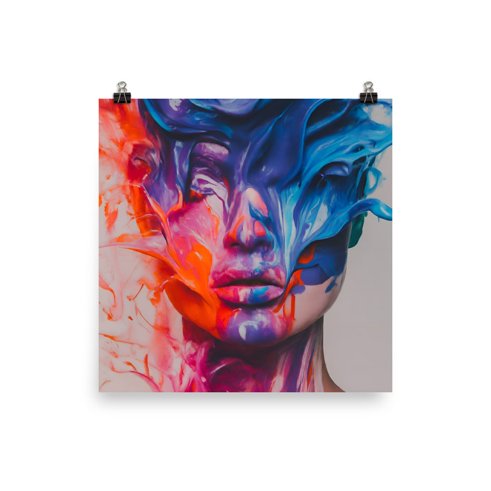 Poster Abstract Woman Face